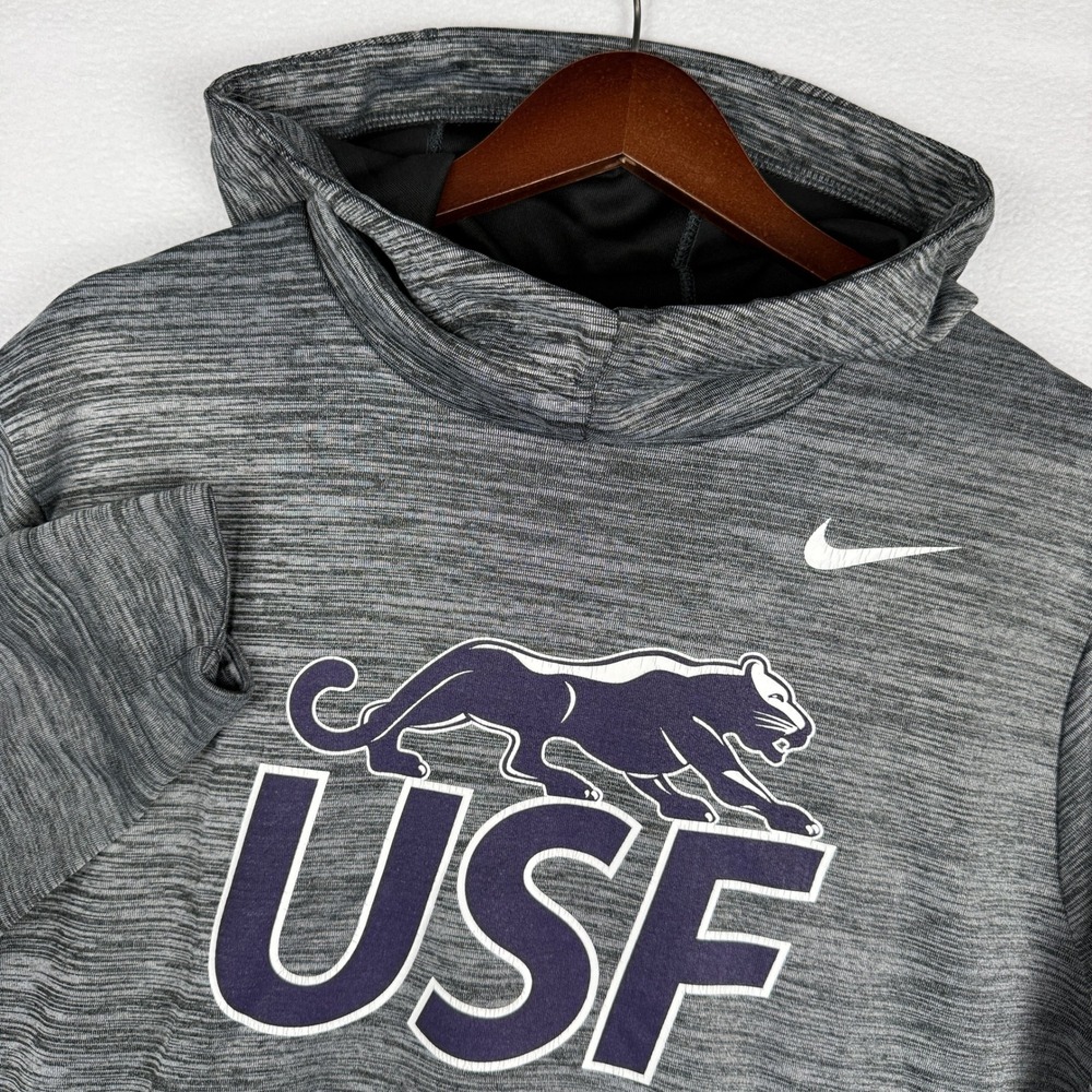 University of Soiux Falls Nike Hoodie Mens XL USF Cougers Dri-Fit Sweatshirt